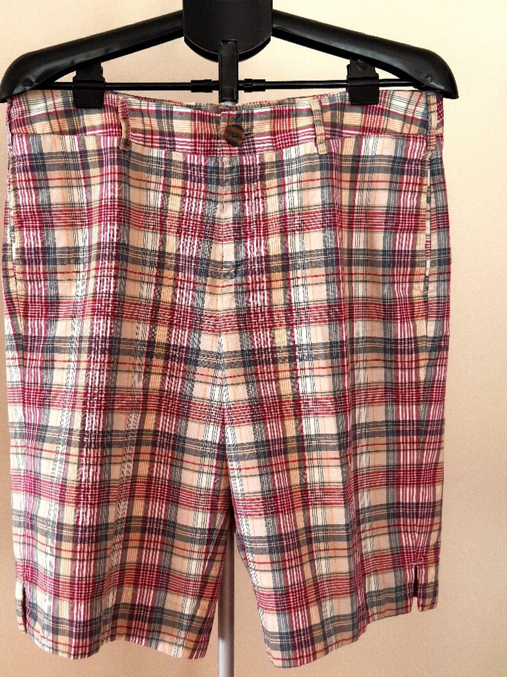 Target MERONA Madre' (Plaid) Bermuda Women's 100% Cotton Shorts Size 14